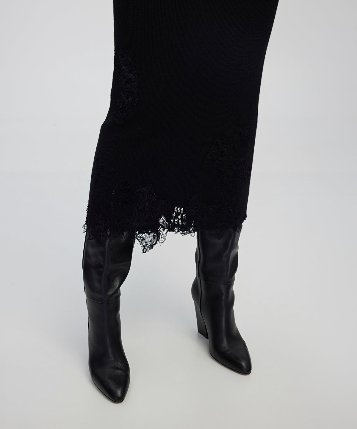 Embellished Knit Skirt