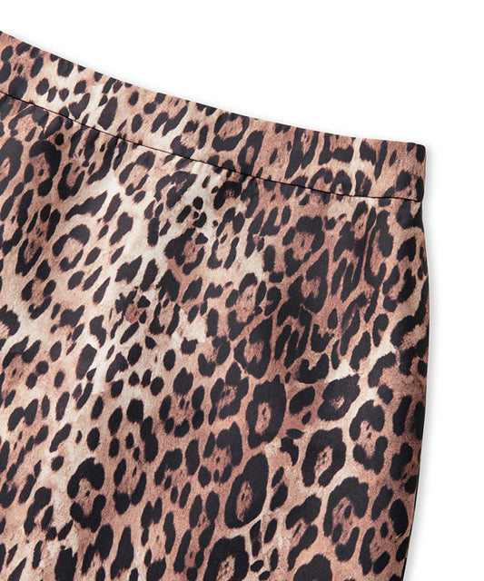 Leopard Print Mini Skirt