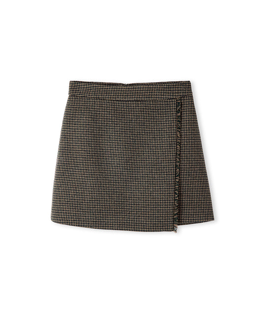 Houndstooth Mini Skirt