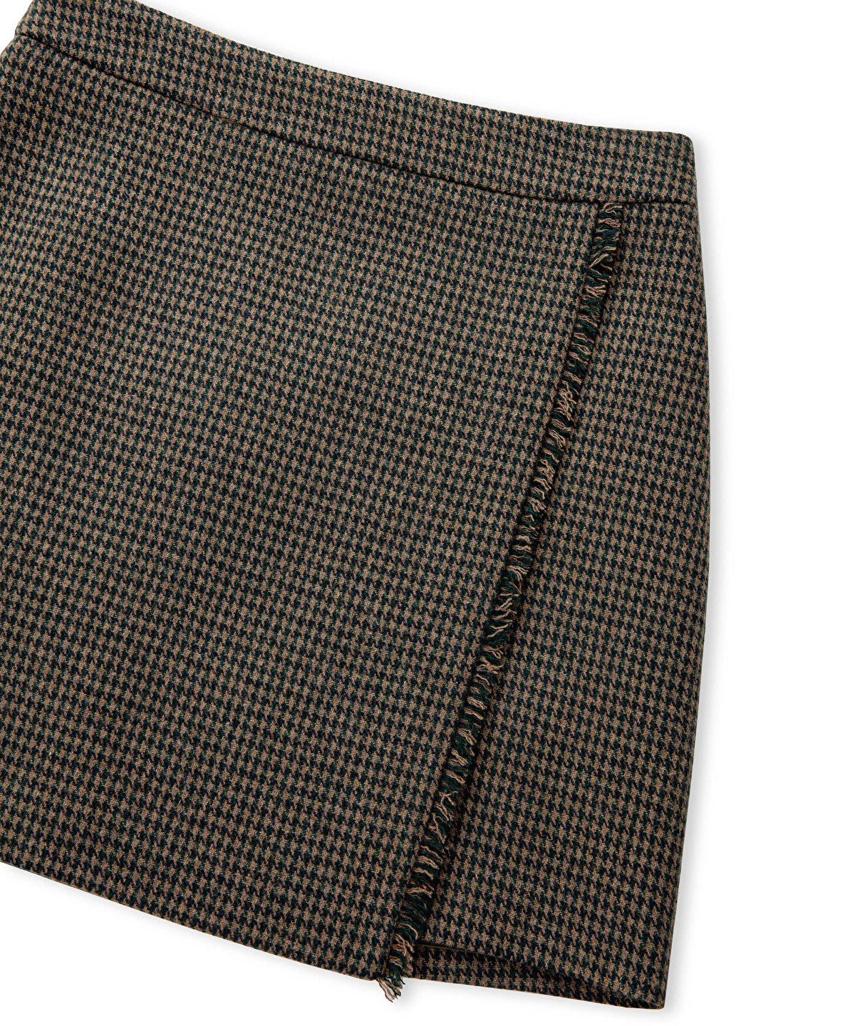 Zoomed Houndstooth Mini Skirt