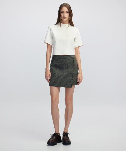 Houndstooth Mini Skirt