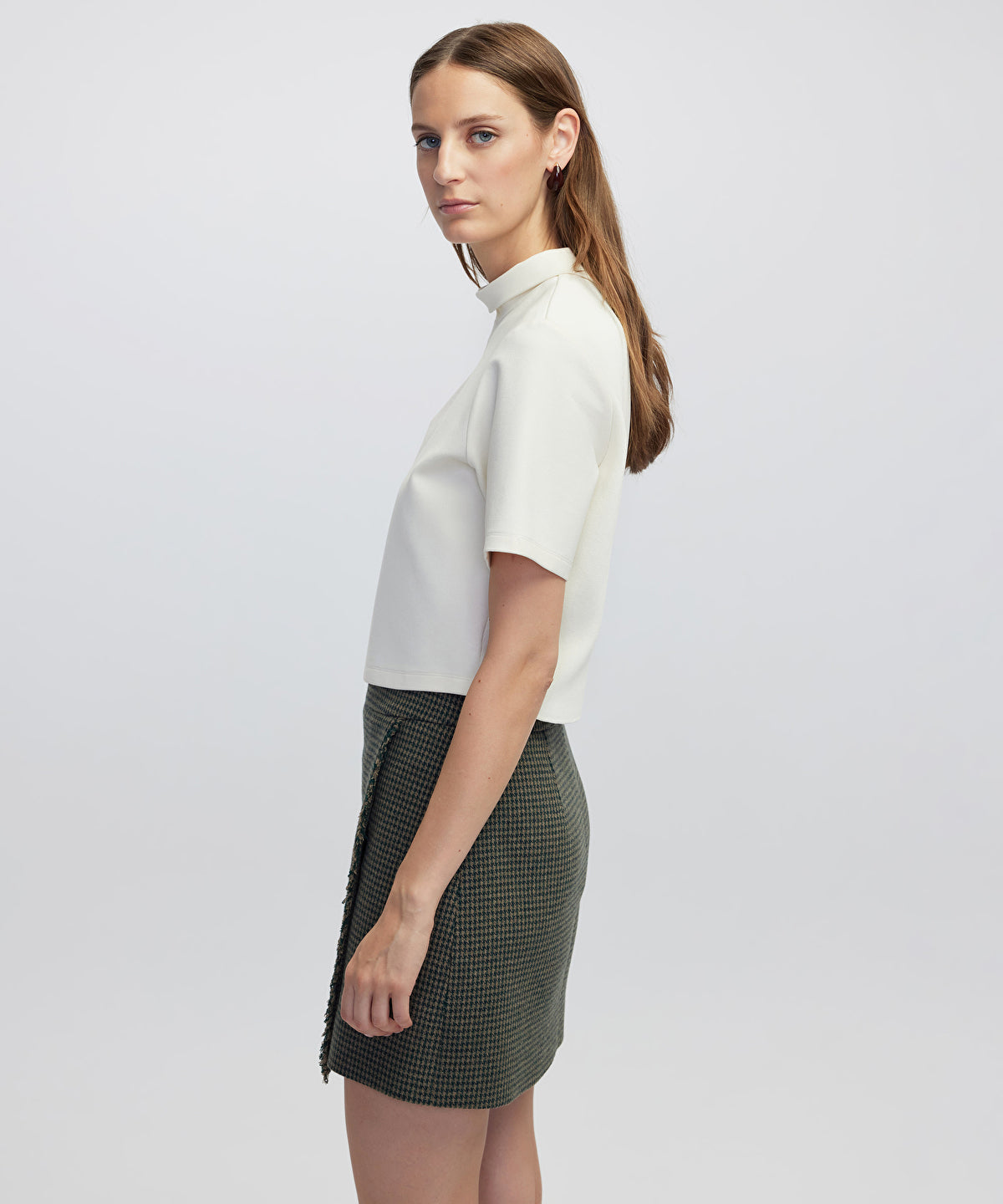 Houndstooth Mini Skirt