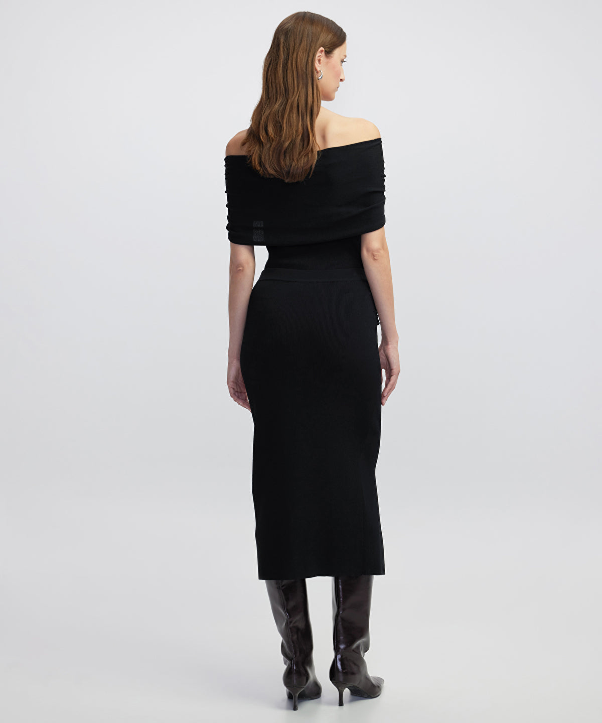 Belted Knit Skirt 