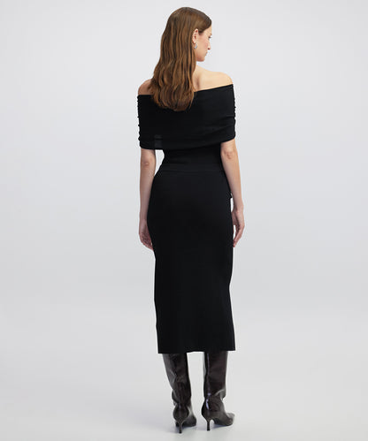 Belted Knit Skirt 
