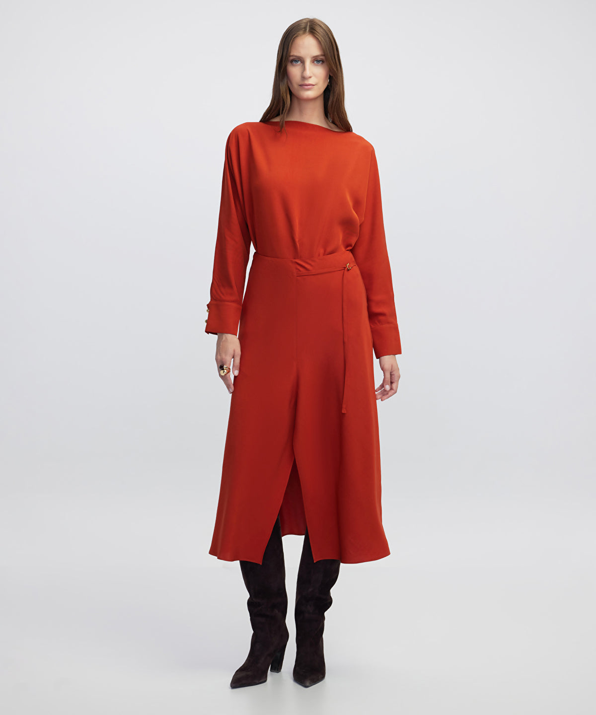 Zoomed Buckle Skirt