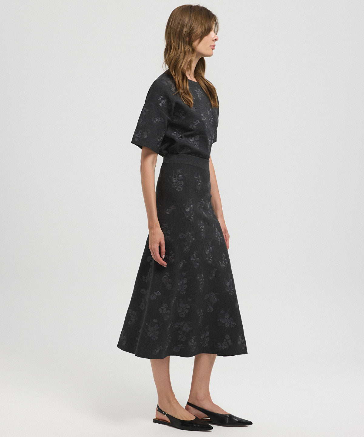Sequin Knit Skirt 