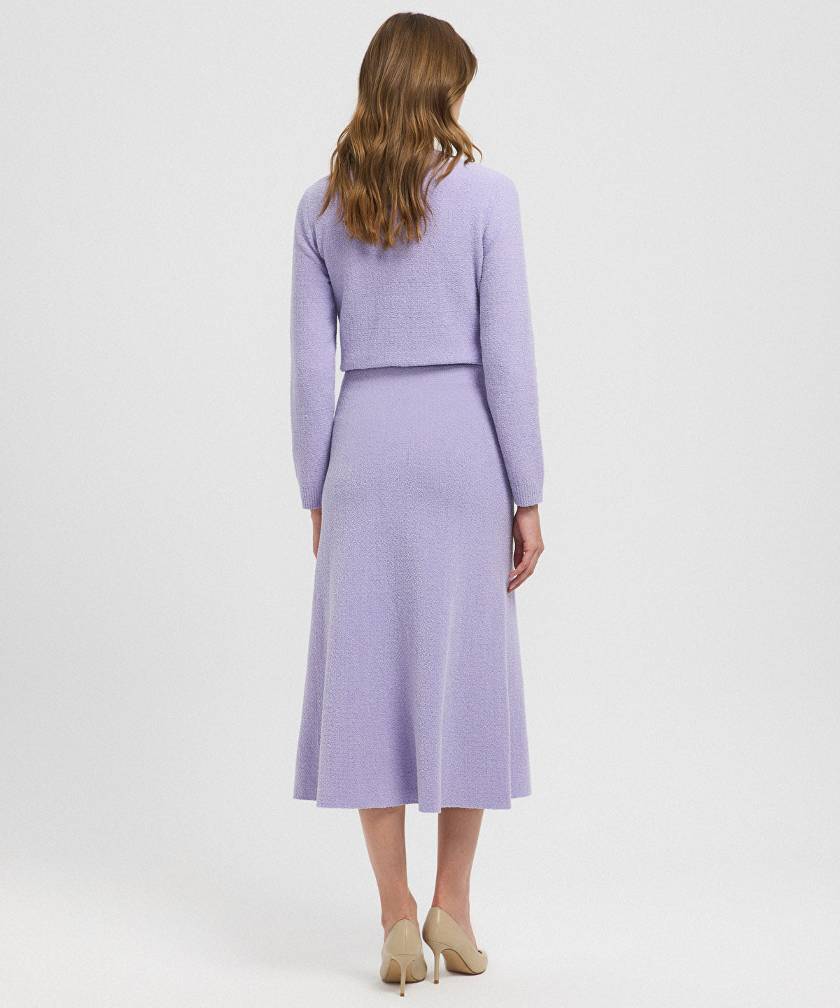 Textured Midi Skirt