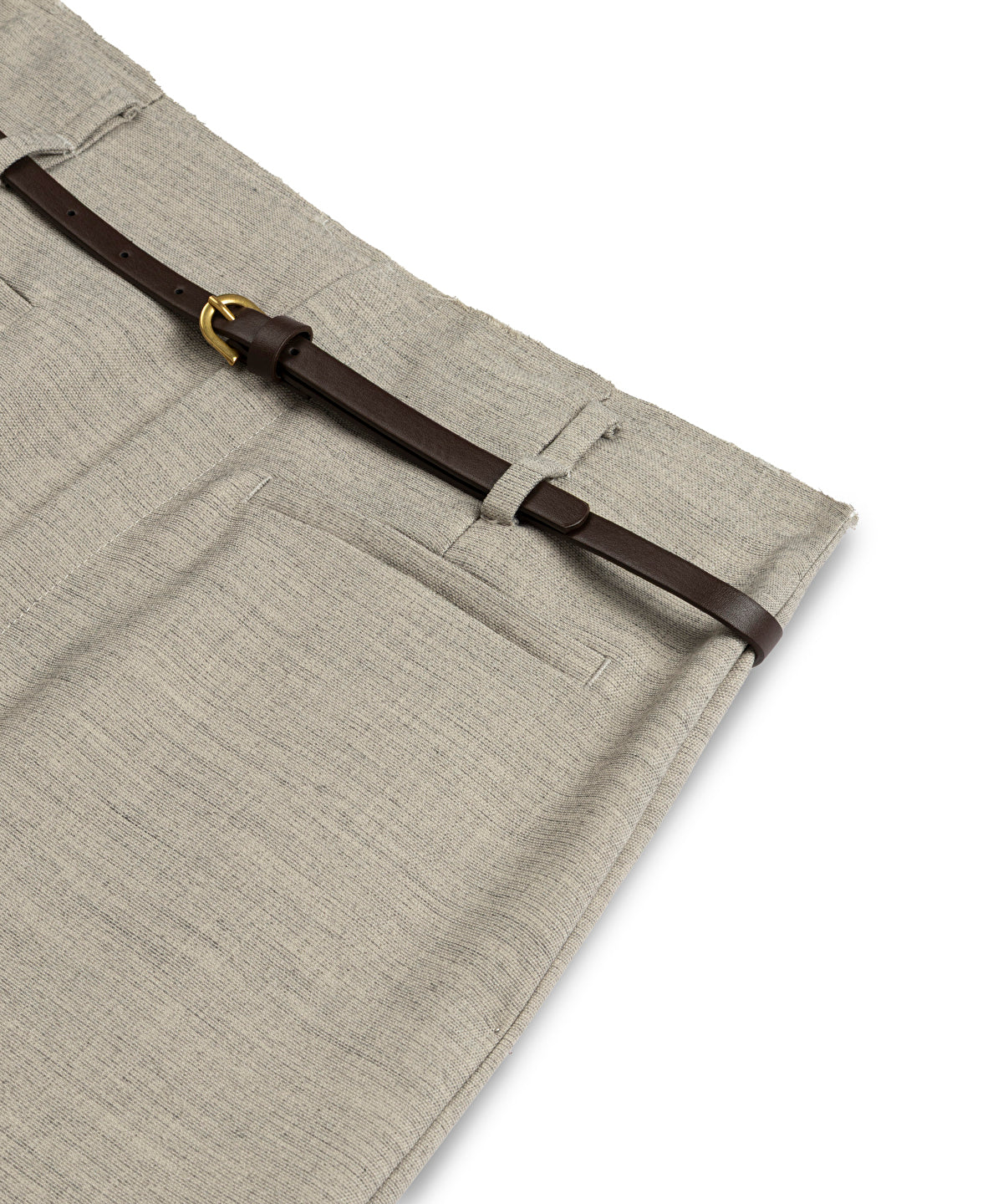 Zoomed Belted Pencil Skirt