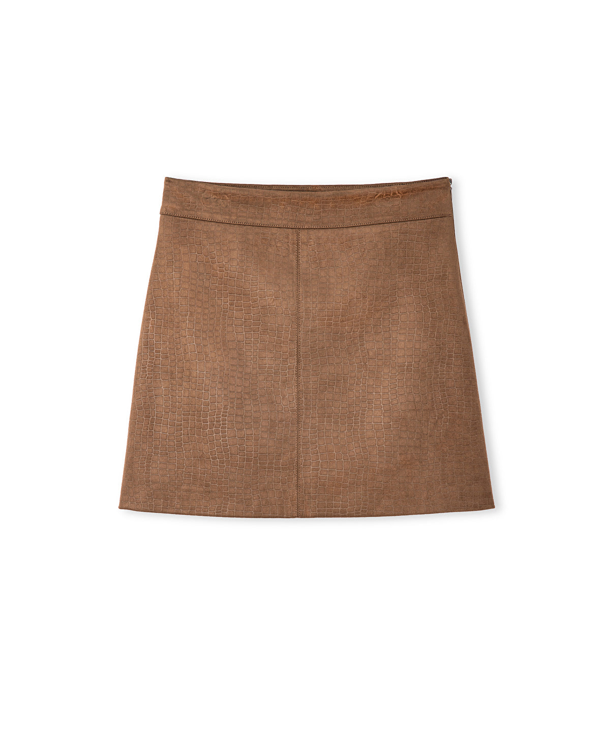 Croc-Effect Skirt