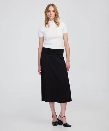 Belted Midi Skirt