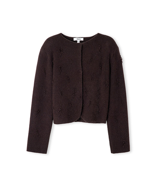 Distressed Knit Jacket