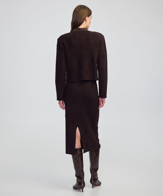 Distressed Knit Jacket