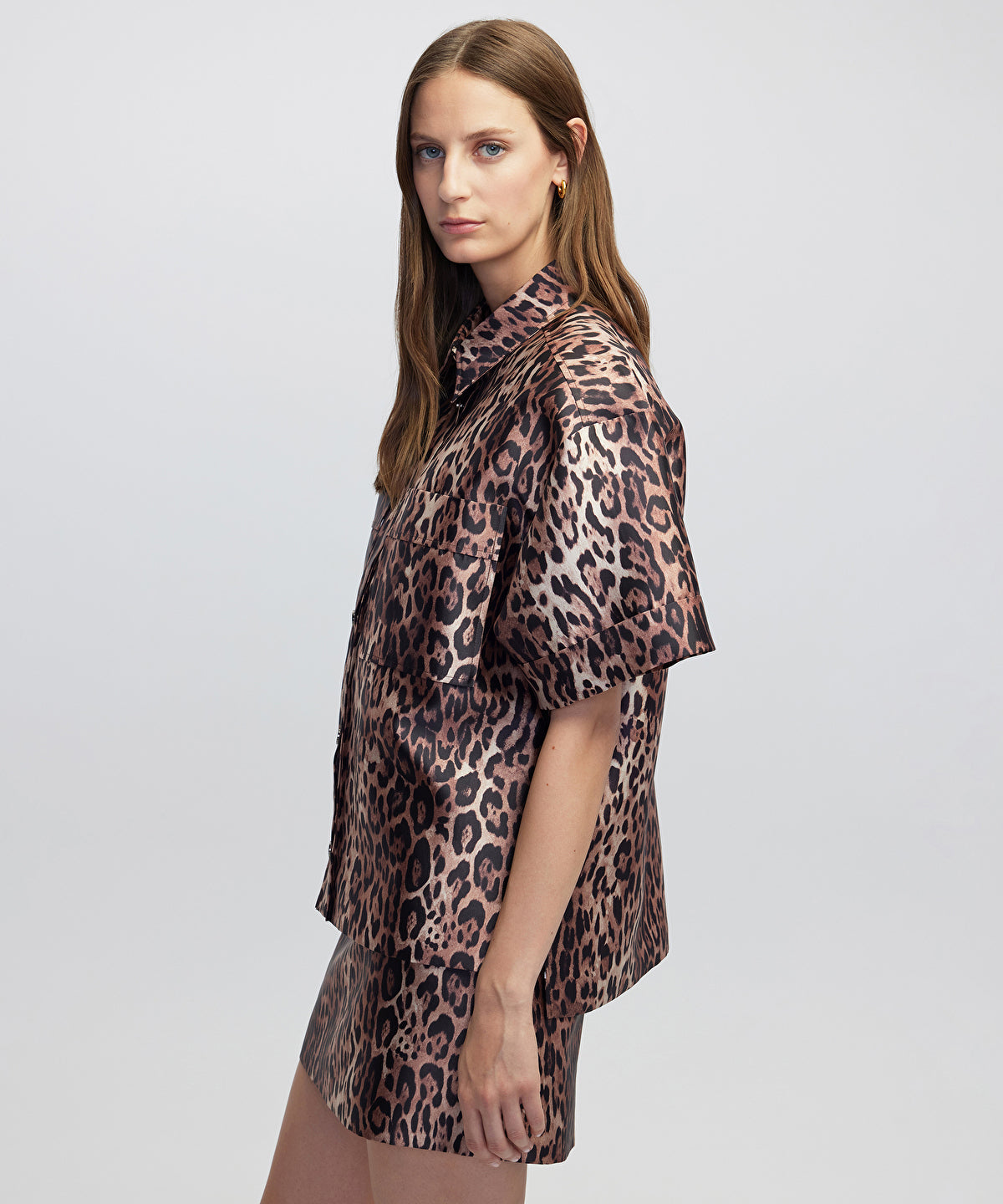 Zoomed Leopard Print Jacket