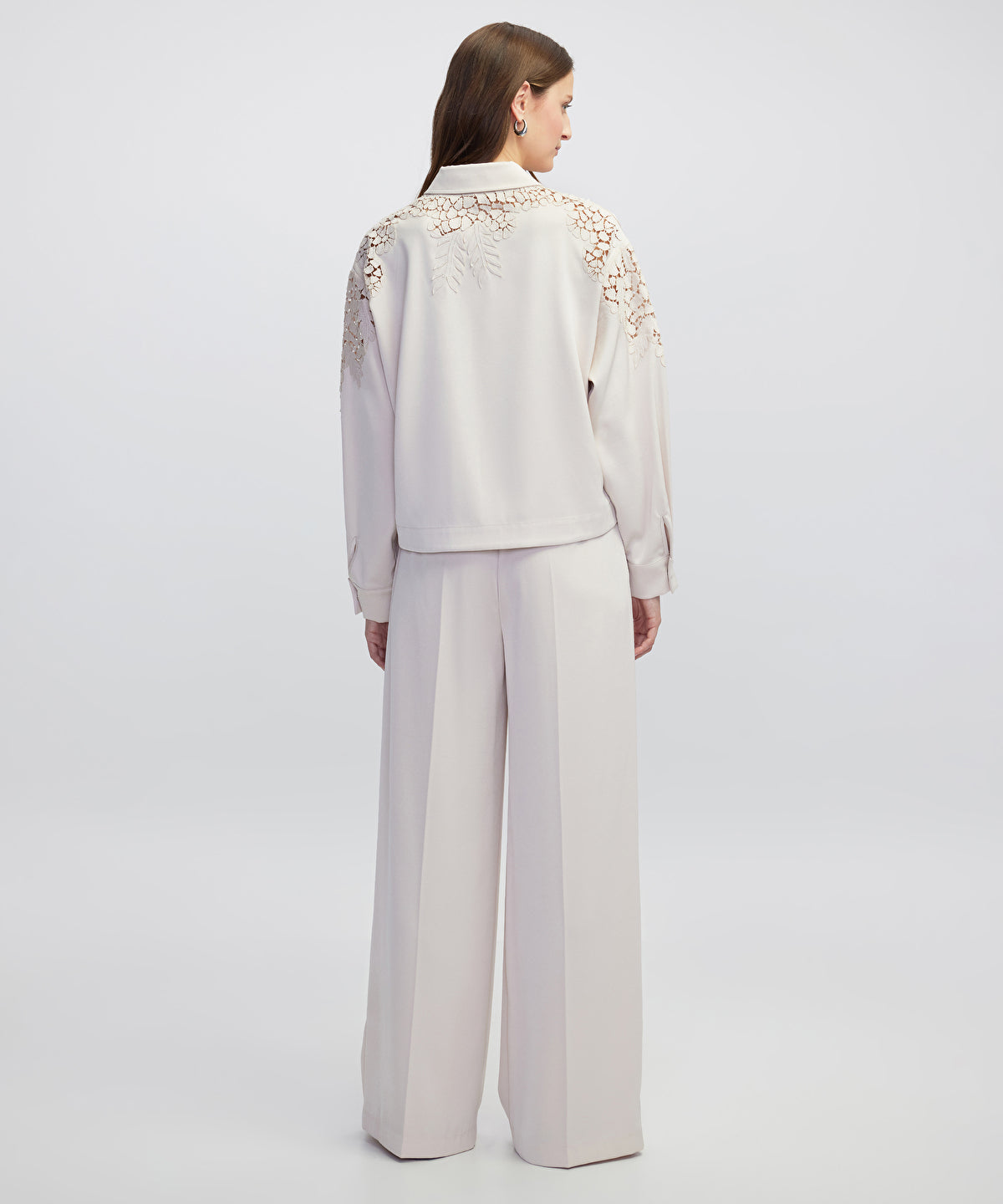 Zoomed Embroidered Applique Jacket