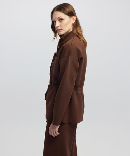 Adjustable Waist Knit Jacket