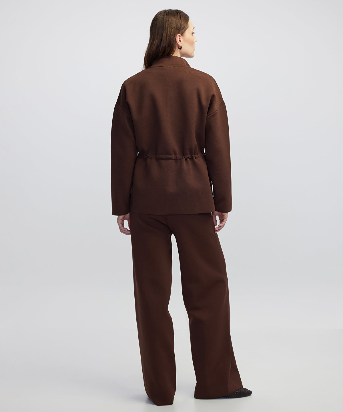 Adjustable Waist Knit Jacket