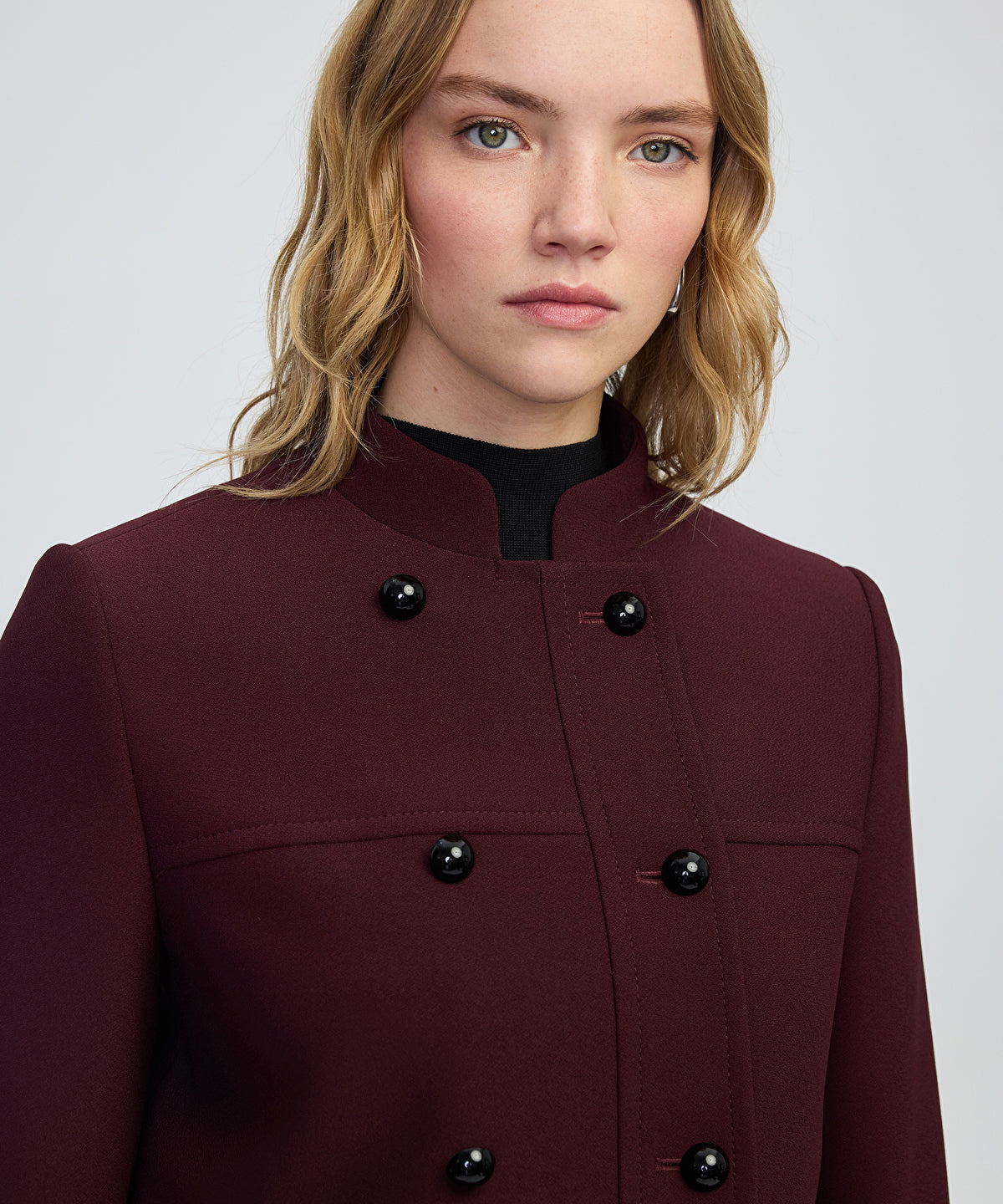 Contrast Button Jacket