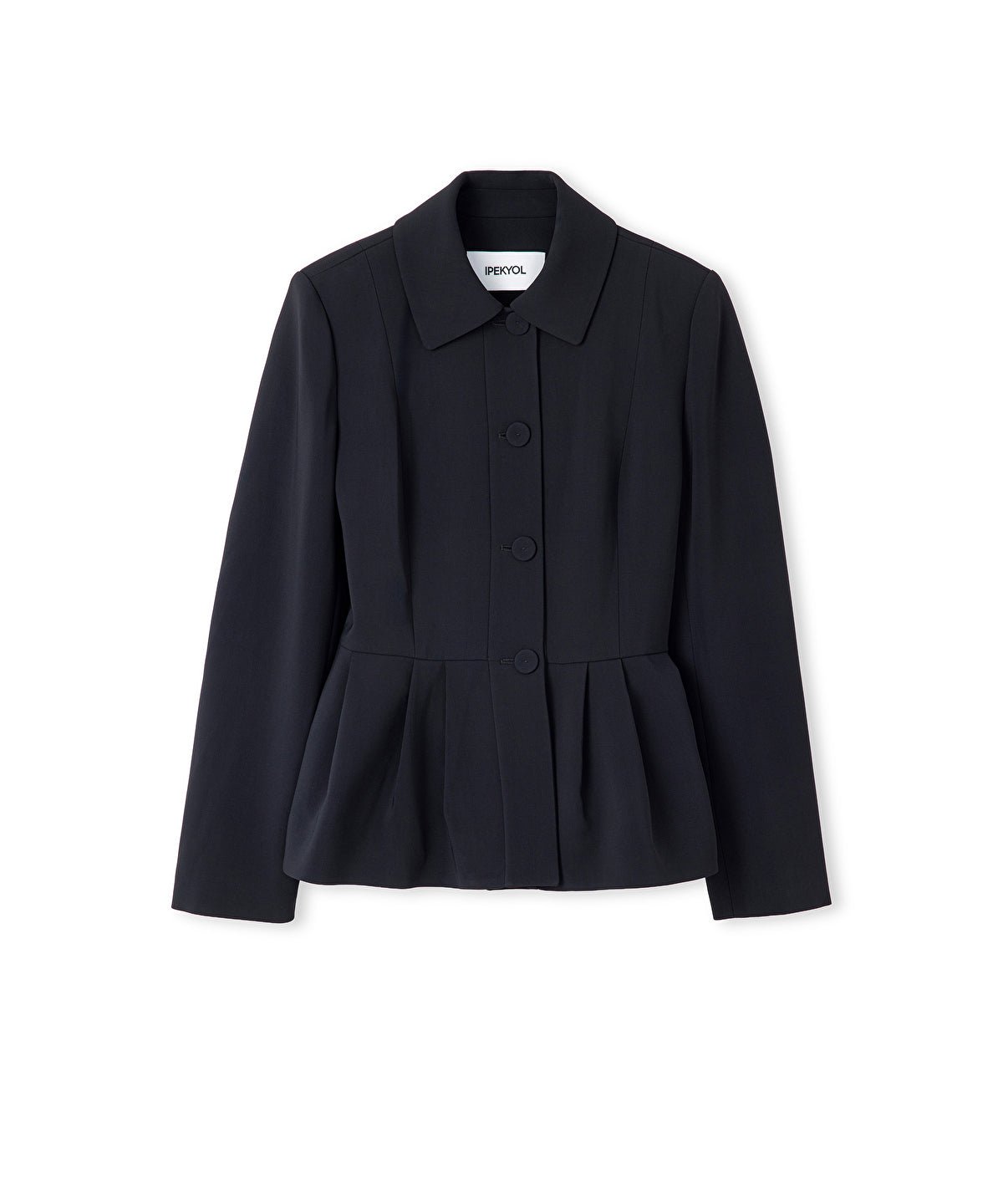 Pleated Peplum Jacket