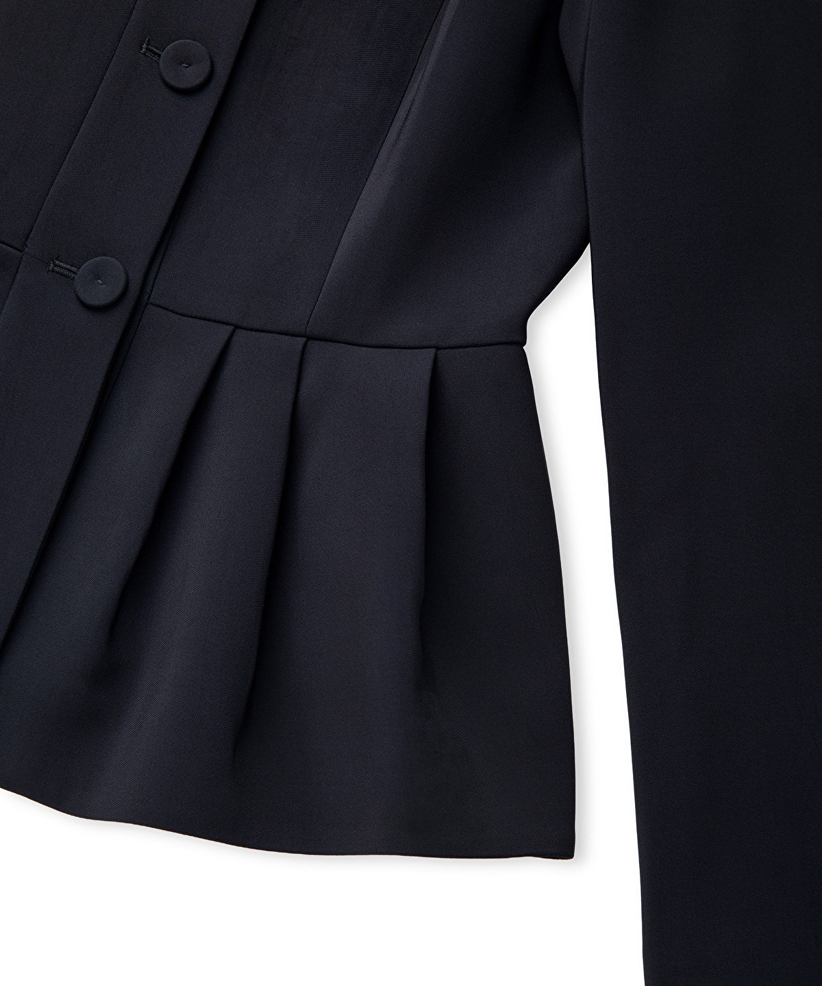 Pleated Peplum Jacket