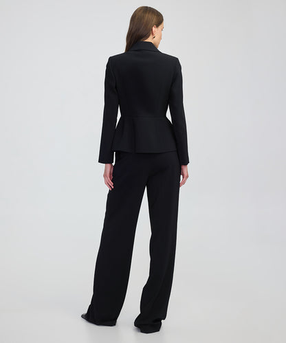 Pleated Peplum Jacket