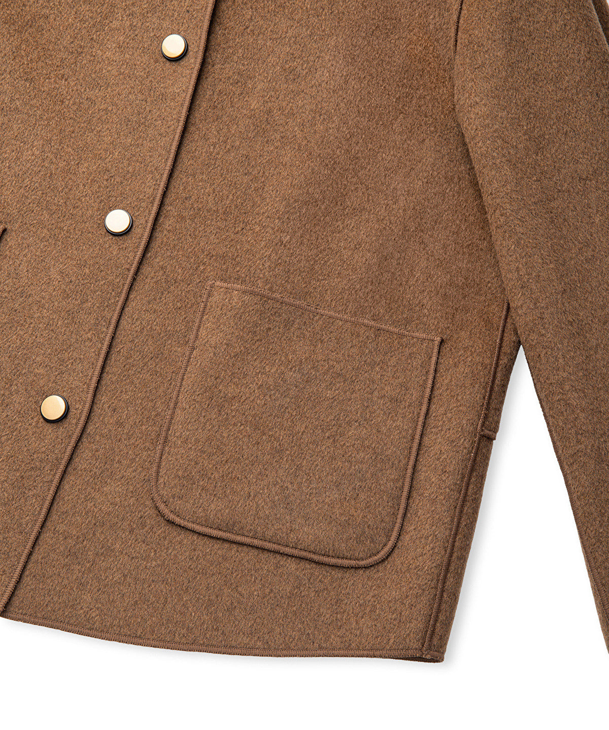Zoomed Wool Blend Jacket