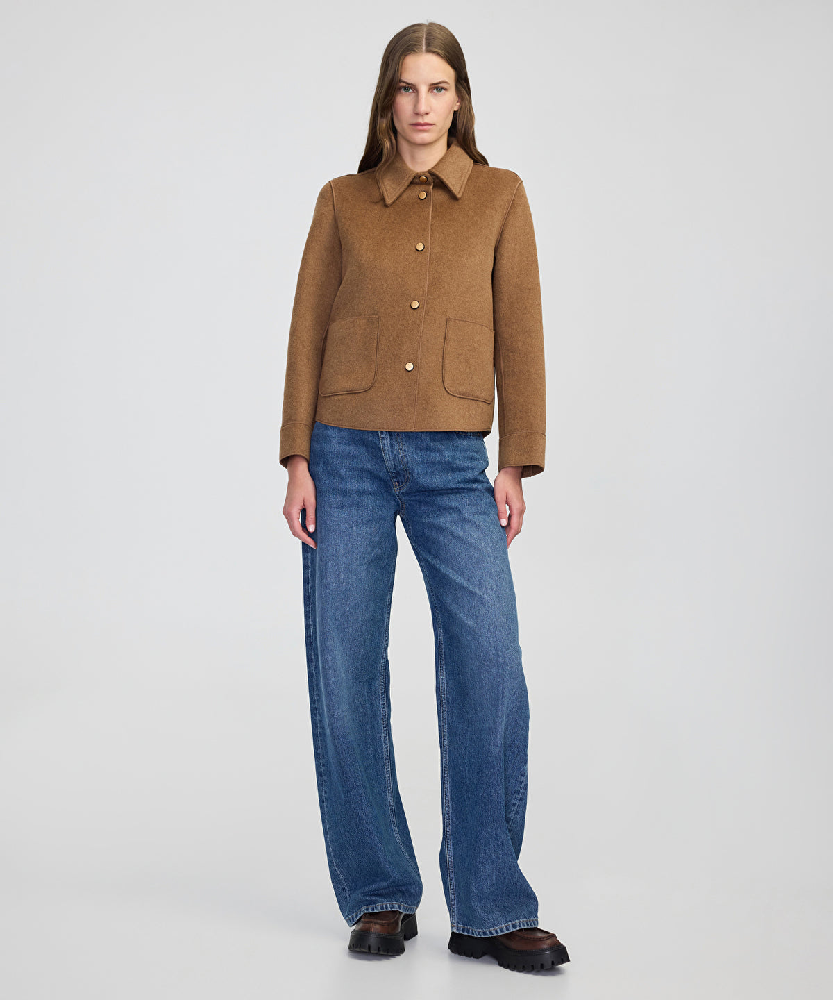 Zoomed Wool Blend Jacket