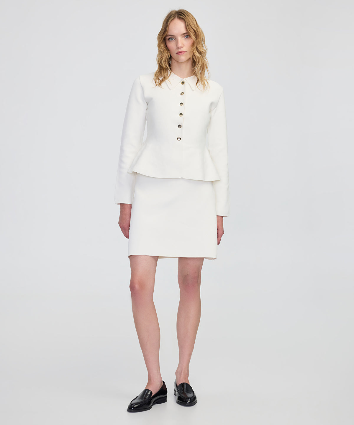 Peplum Knit Jacket