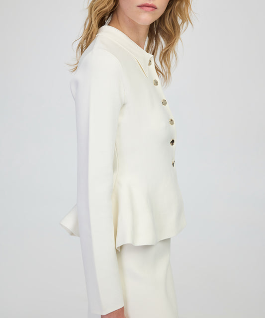 Peplum Knit Jacket