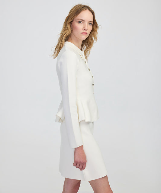 Peplum Knit Jacket