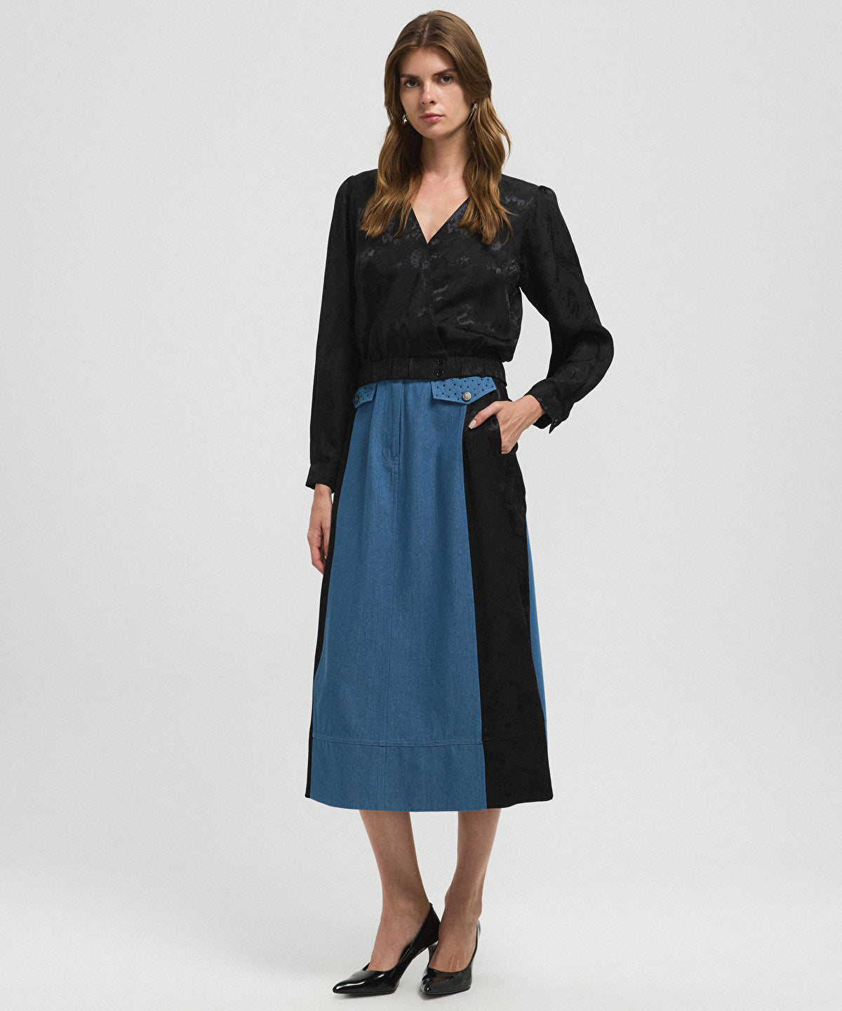 Jacquard Blouse