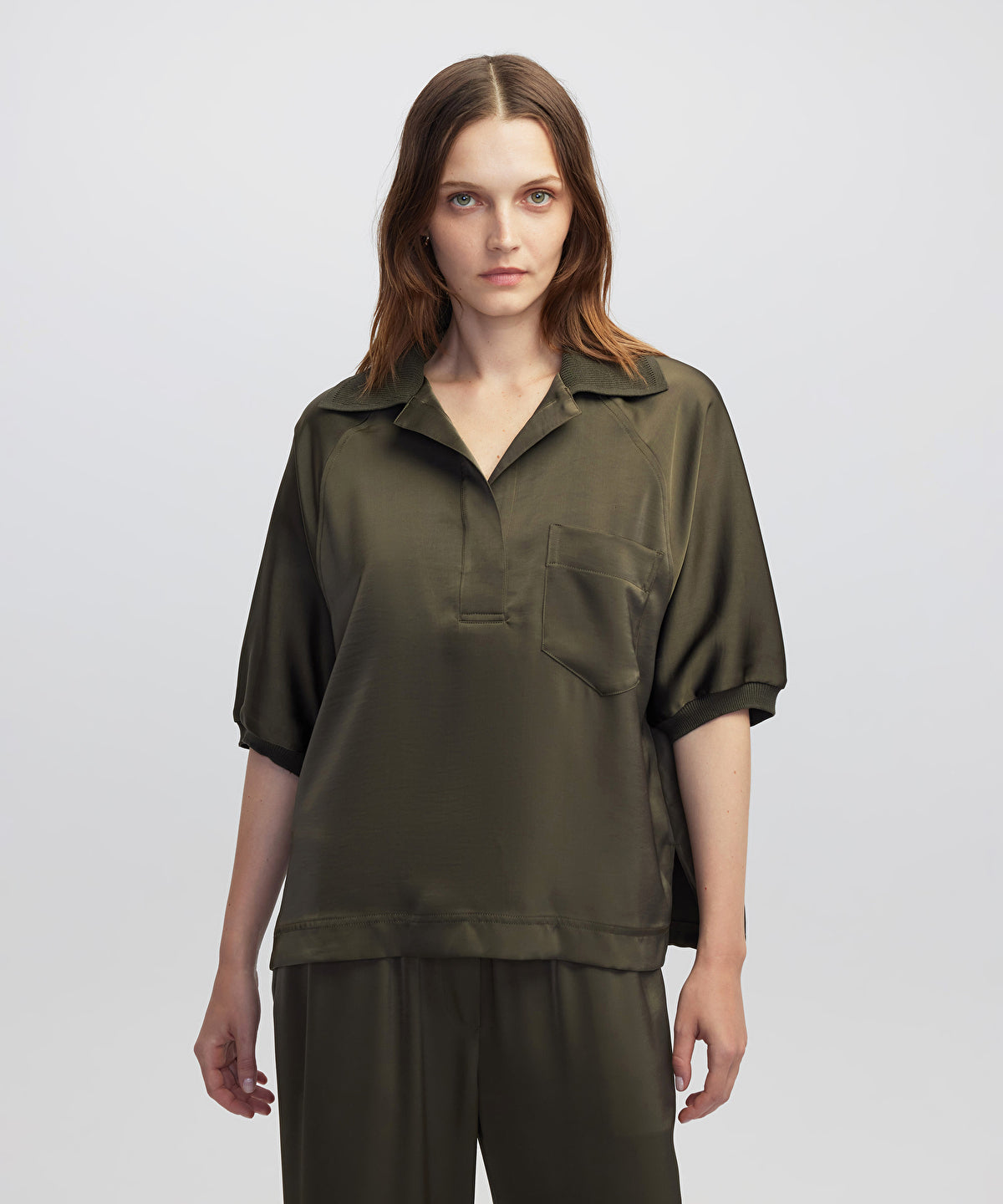Mixed Media Blouse