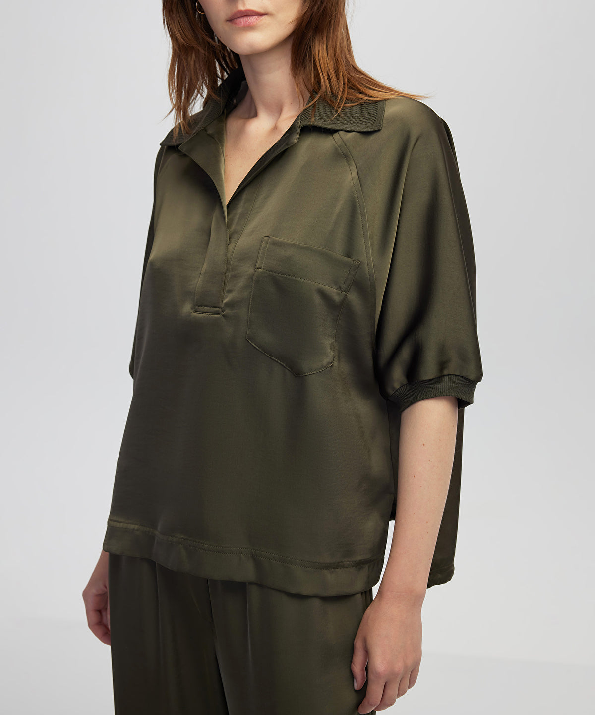 Mixed Media Blouse