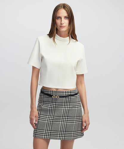 High-Neck Basic Blouse