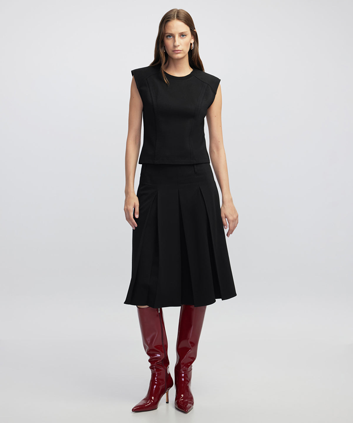 Blouse with Shoulder Pads