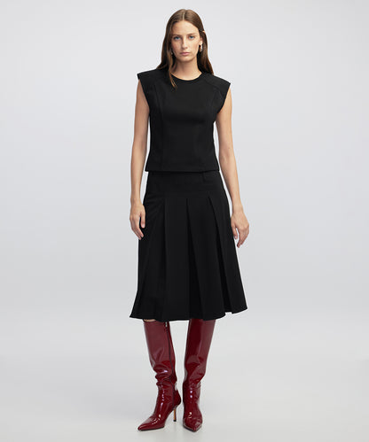 Blouse with Shoulder Pads