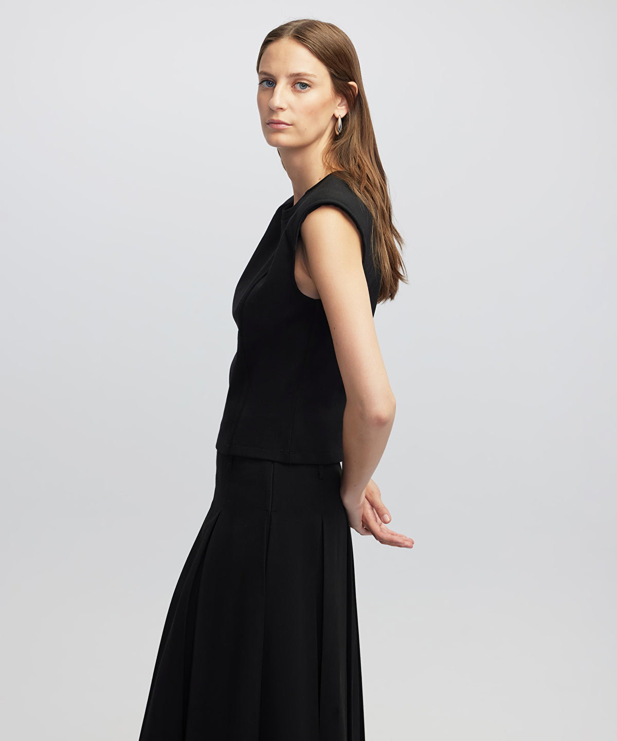 Blouse with Shoulder Pads