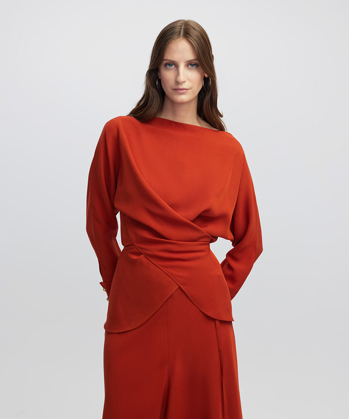 Basic Blouse with Tied Detail