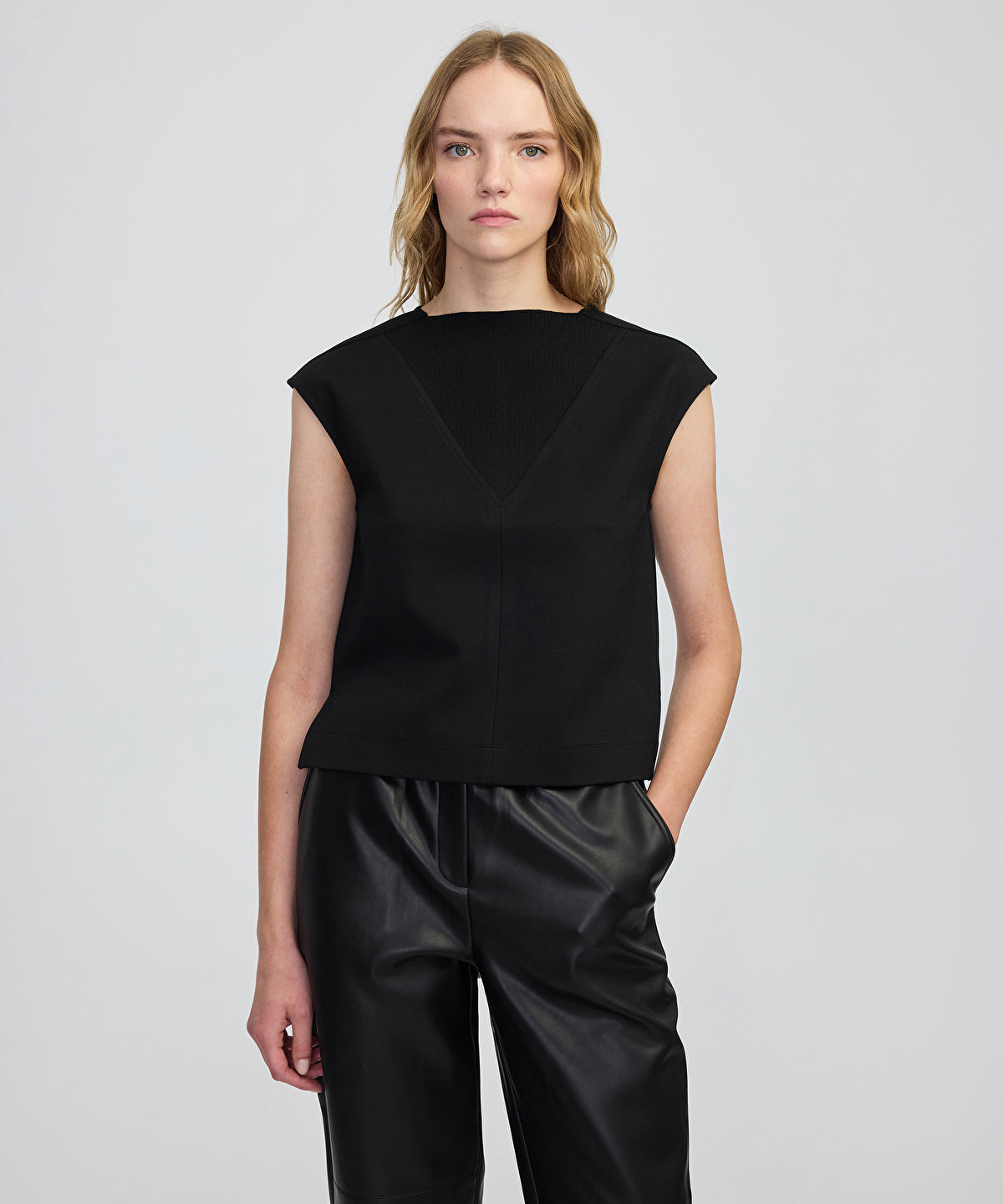 Mixed Media Blouse