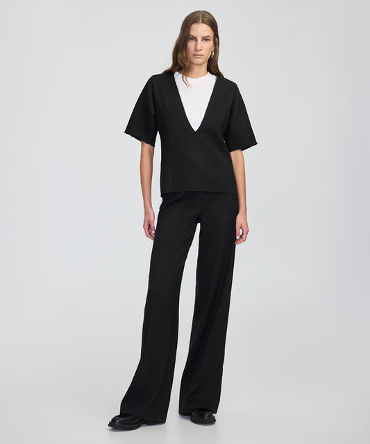 Color-Block Layered Blouse