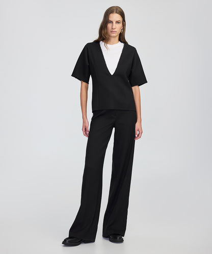 Color-Block Layered Blouse