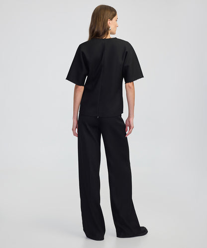 Color-Block Layered Blouse