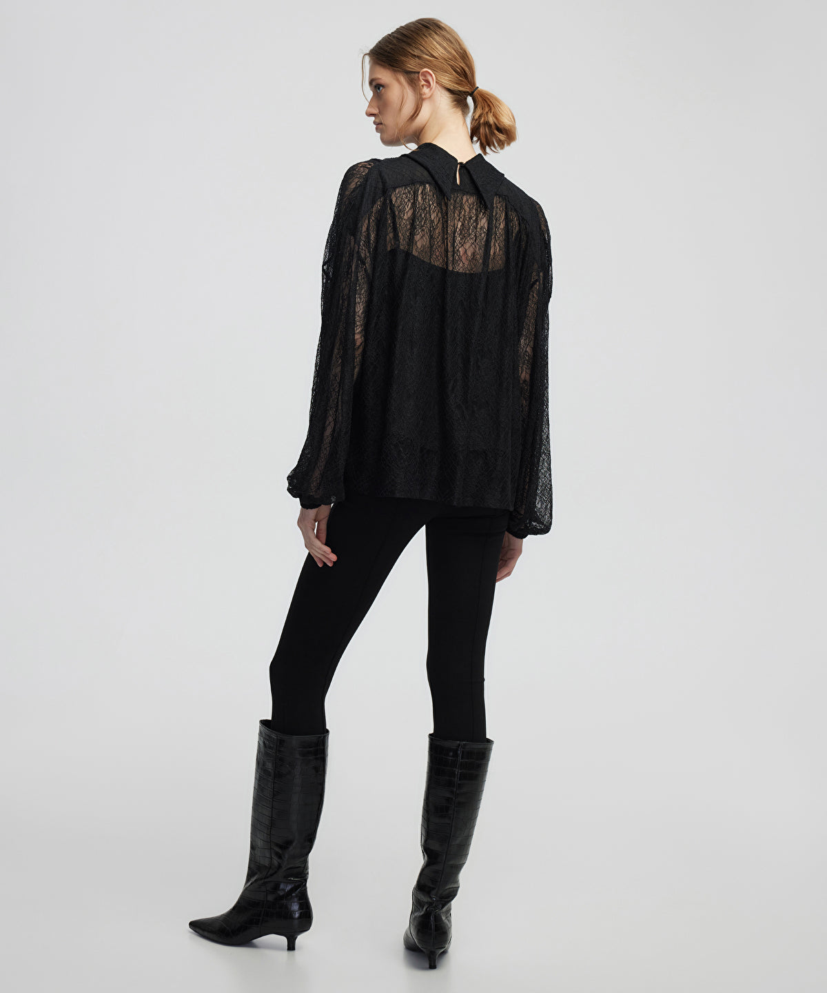 Zoomed Layered Lace Blouse