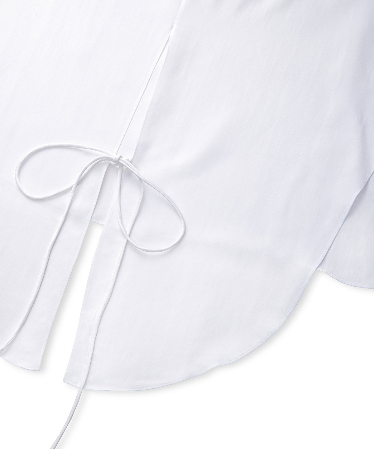 Satin-Effect Wrap Blouse