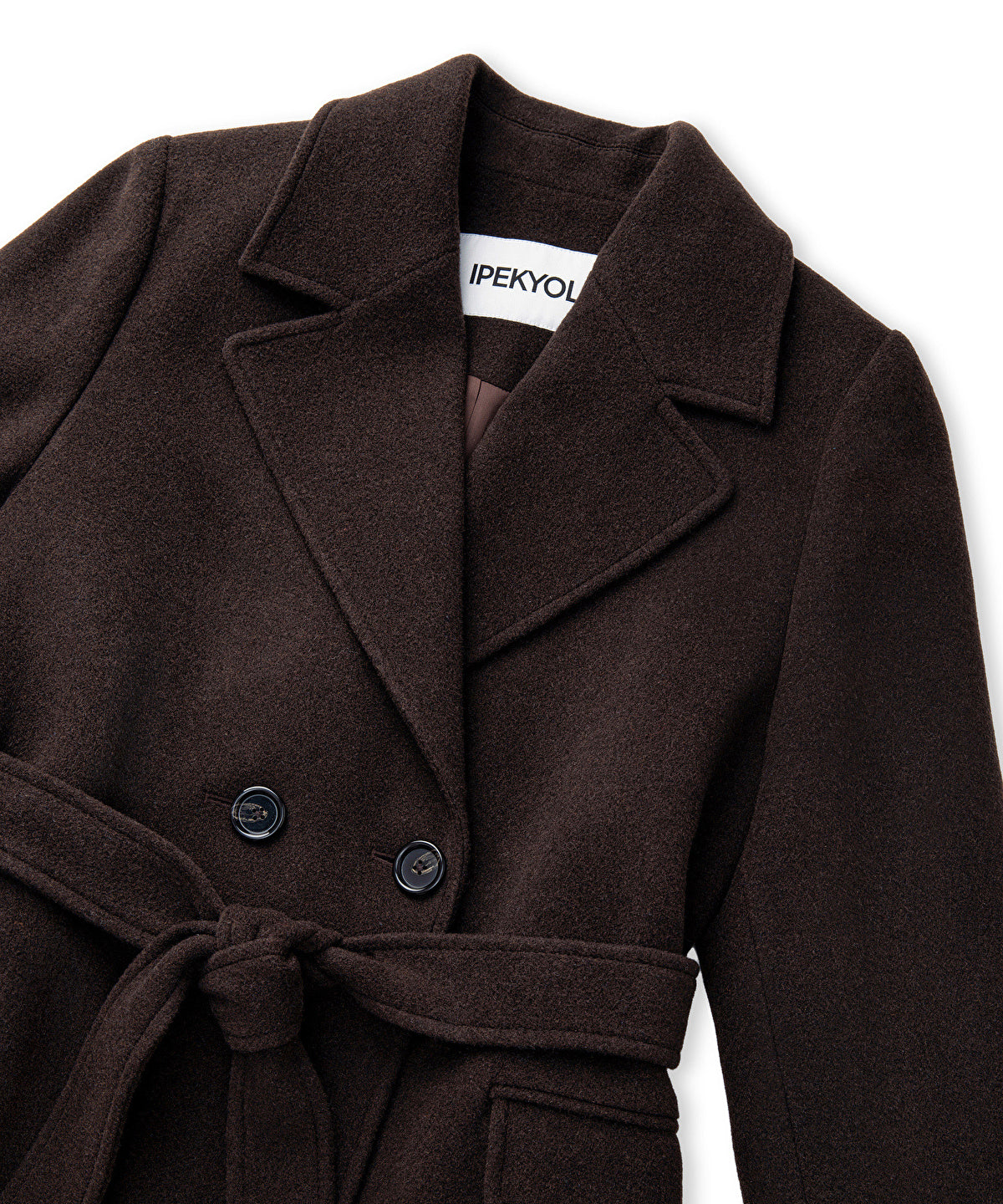 Double-Breasted Coat with Belt