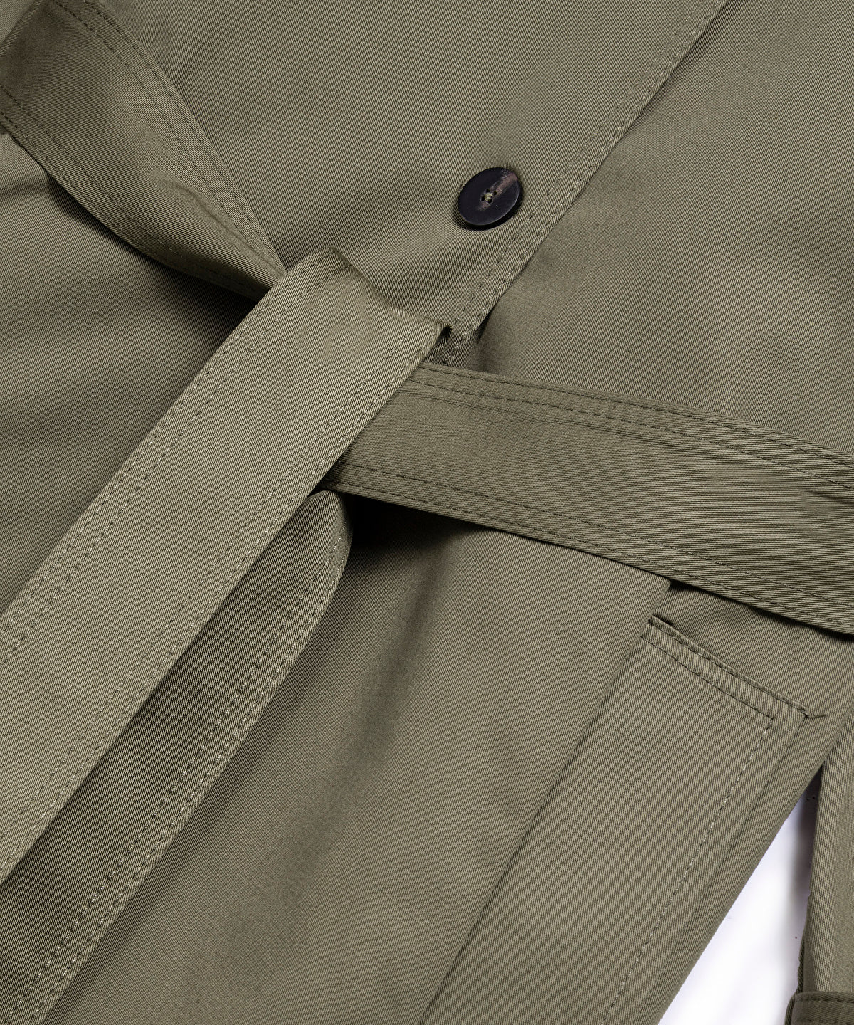 Zoomed Belted Unlined Trench Coat