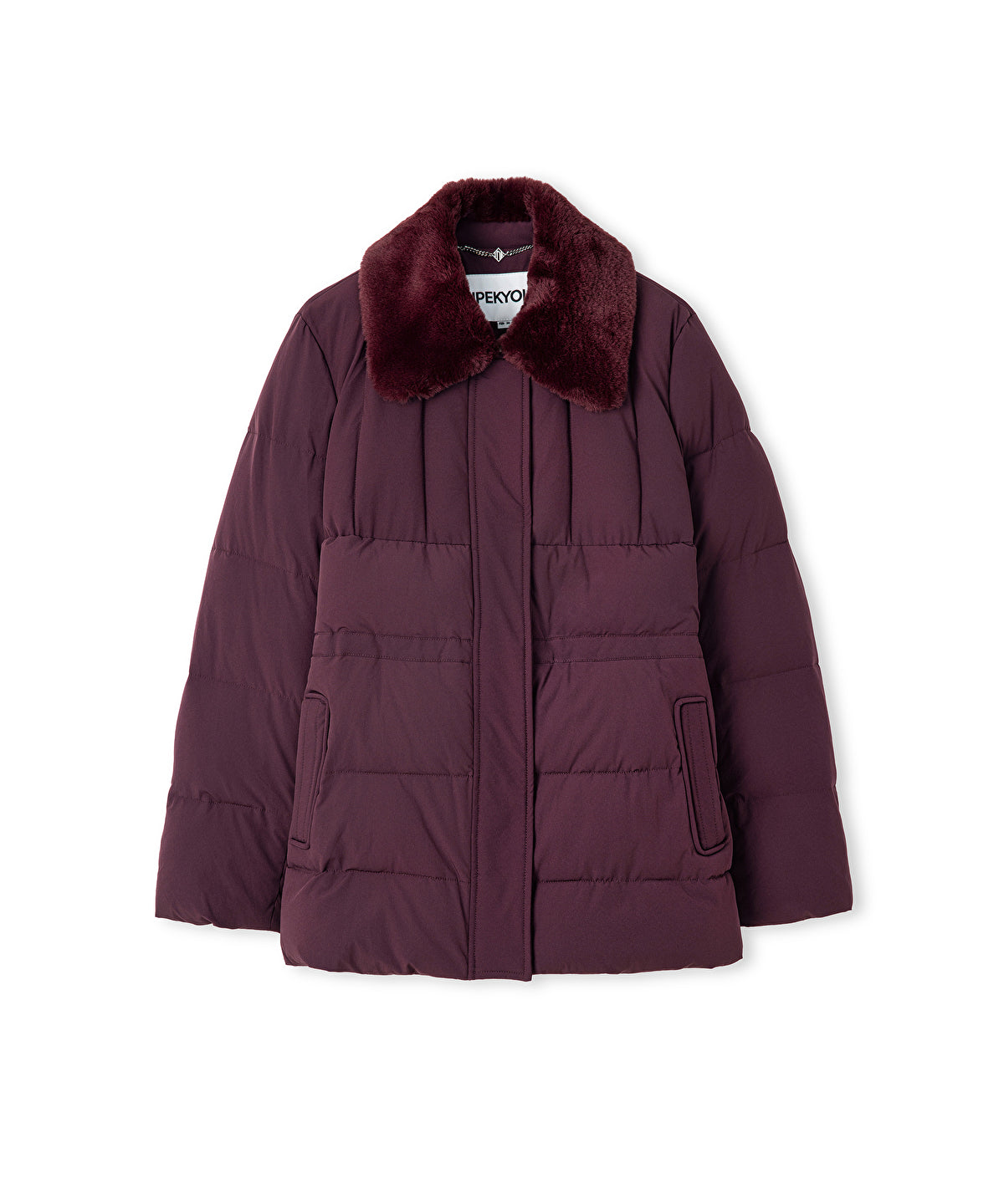 Quilted Puffer with Faux Fur Collar