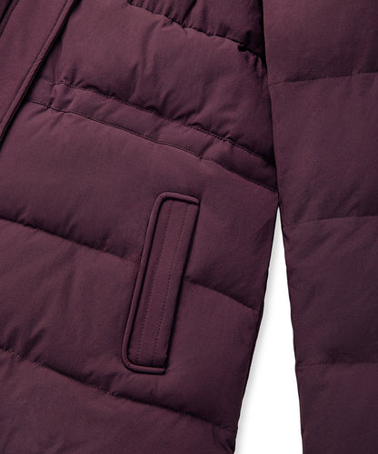 Quilted Puffer with Faux Fur Collar