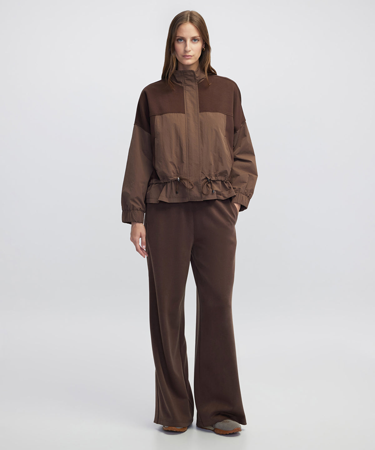 Color-Block Technical Coat