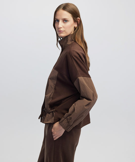 Color-Block Technical Coat