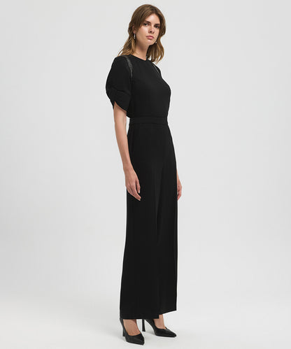 Color-Block Embellished Jumpsuit